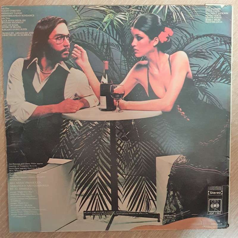 Al Di Meola  Elegant Gypsy - Vinyl LP Record -Very-Good+ Quality (VG+)