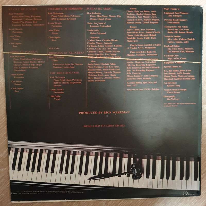 Rick Wakeman - Rick Wakeman's Criminal Record - Vinyl LP Record - Opened  - Very-Good Quality (VG)
