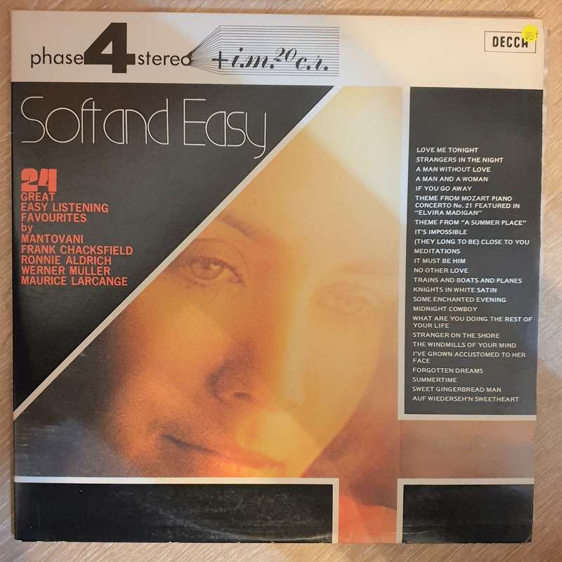Soft And Easy - Phase 4 - 24 Great Easy Listening Favourites - Vinyl LP Record (VG+)
