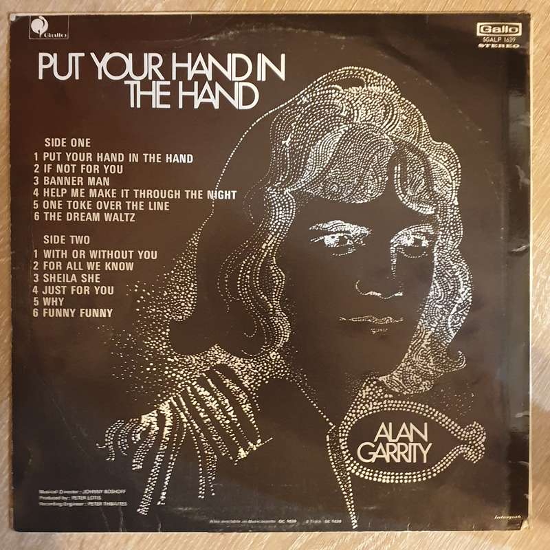 Alan Garrity - Put Your Hand In The Hand - Vinyl LP Record - Opened  - Very-Good+ Quality (VG+)