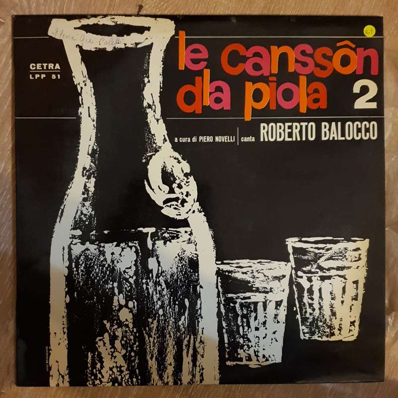 Roberto Balocco  Le Canssòn Dla Piola - Vinyl LP Record - Opened  - Very-Good+ Quality (VG+)