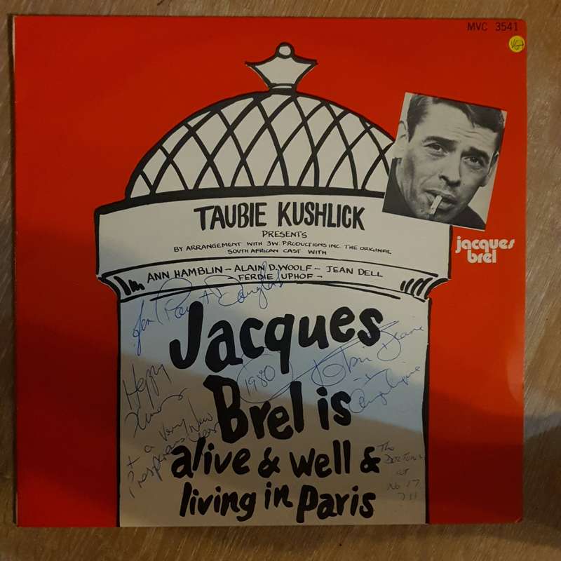 Jacques Brel is Alive and Well - Taubie Kushlik Presents - Vinyl LP Record - Very-Good+ Quality (...