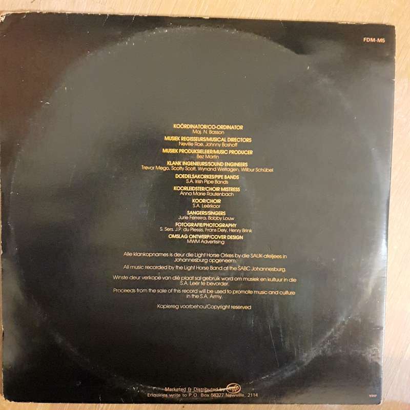Die Wenners - Original Soundtrack of The SA Army Winners Gala 1984 (Light Horse Band of the SABC)...