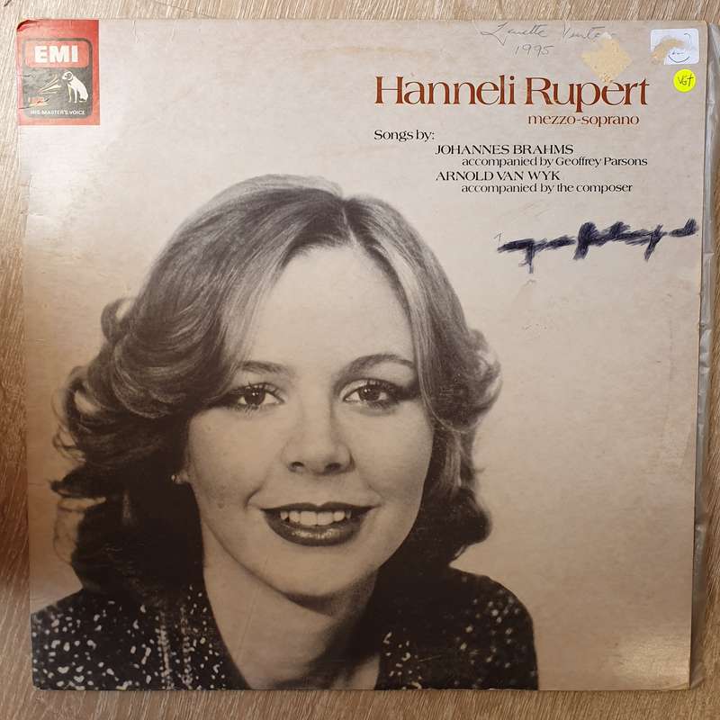Hanneli Rupert  Songs By Brahms And Van Wyk - Vinyl LP Record - Opened  - Very-Good+ Qualit...