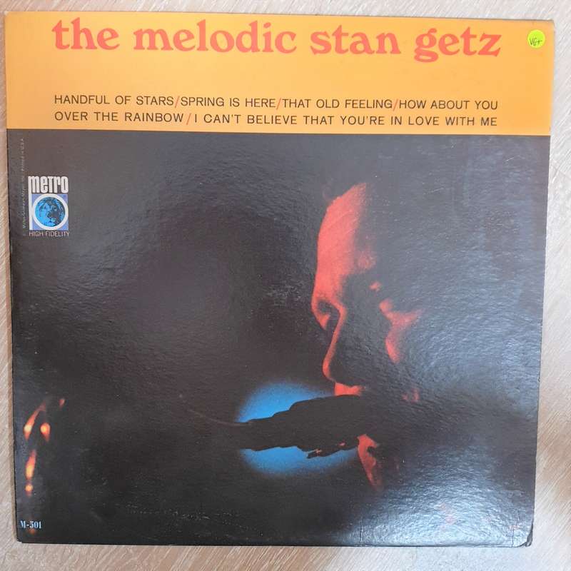 Stan Getz  The Melodic Stan Getz -  Vinyl LP Record - Opened  - Very-Good+ Quality (VG+)