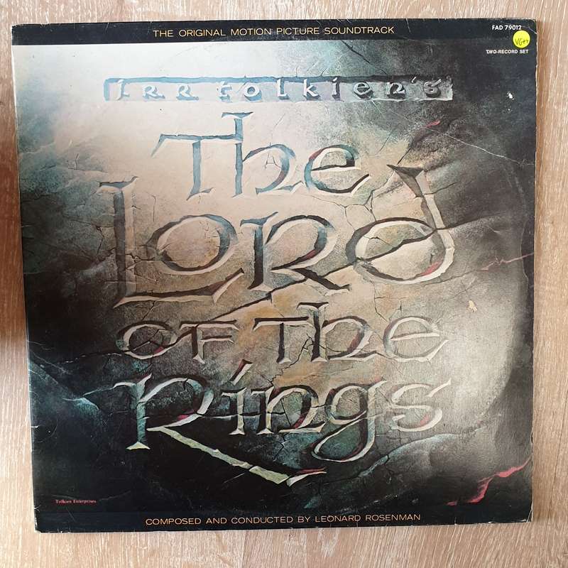 The Lord Of The Rings - Leonard Rosenman   The Original Soundtrack - Double Vinyl LP Record...