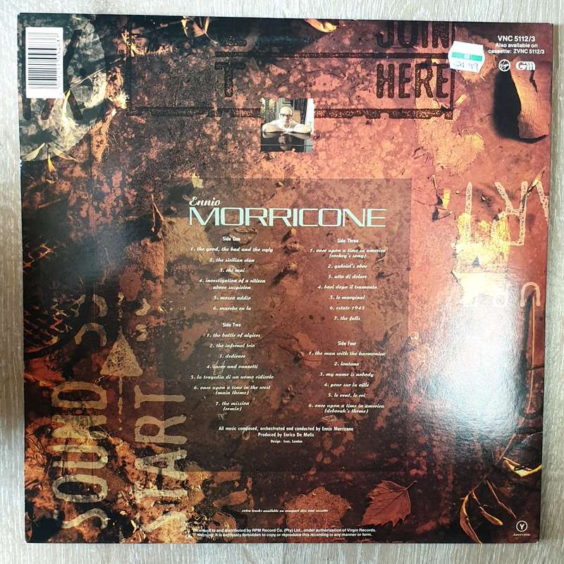 Ennio Morricone  Film Music 1966-1987 - Double Vinyl LP Record - Opened  - Very-Good+ Quali...