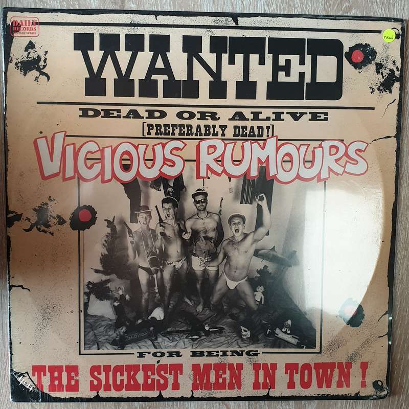 Vicious Rumors - The Sickest Men In Town - Wanted - Dead Or Alive - Vinyl LP Record - Sealed