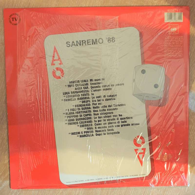 San Remo '88 - Vinyl LP Record  - Very-Good Quality (VG)