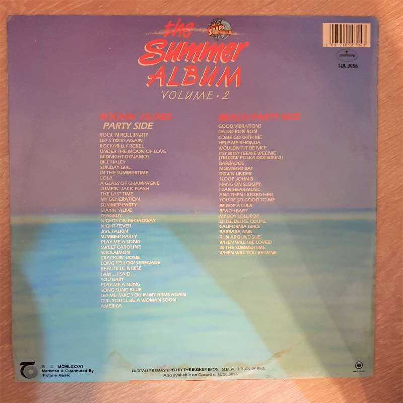 Stars on 86 - The Summer Album - Vol  2 - Vinyl LP Record - Opened  - Very-Good+ Quality (VG+)