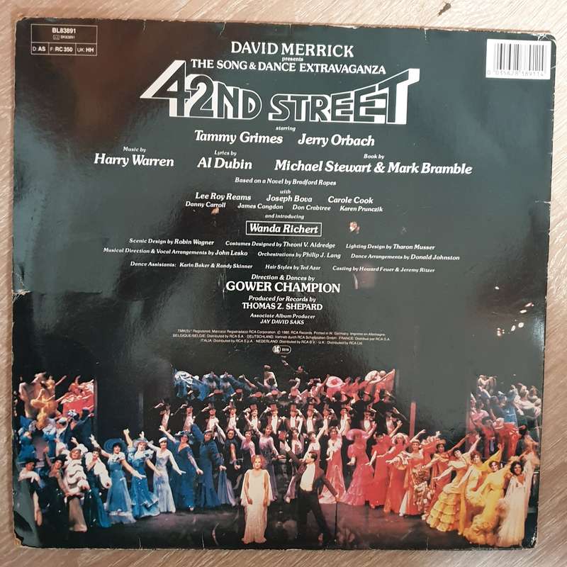 42nd Street - David Merrick -  Thomas Z. Shepard  Original Broadway Cast Recording  - Vinyl...
