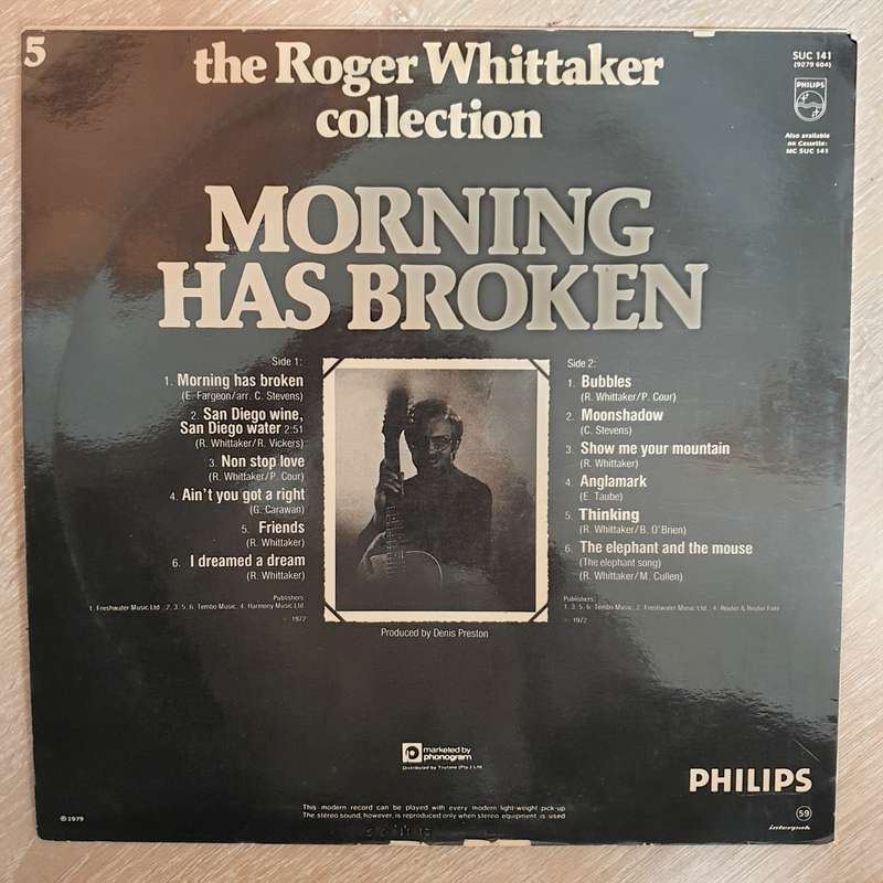 Roger Whittaker - Morning Has Broken - Vinyl LP Record - Opened  - Very-Good+ Quality (VG+)