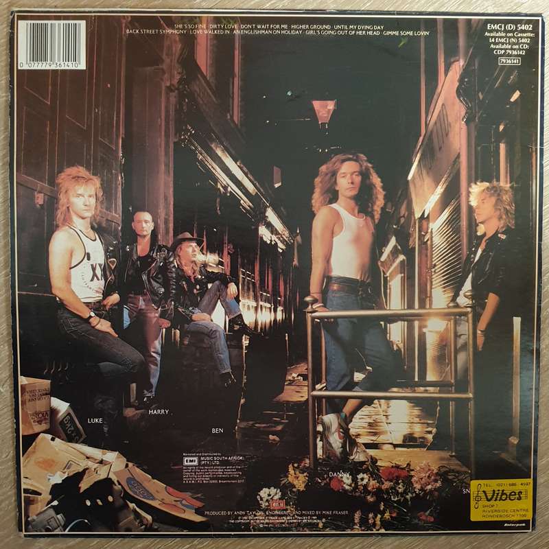 Thunder   Back Street Symphony -  Vinyl LP Record - Opened  - Very-Good+ Quality (VG+)