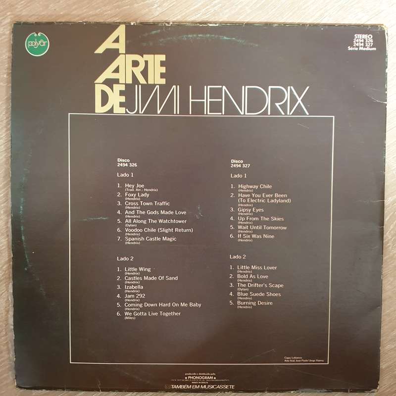 Jimi Hendrix  A Arte De Jimi Hendrix -  Double Vinyl LP Record - Opened  - Very-Good+ Quali...