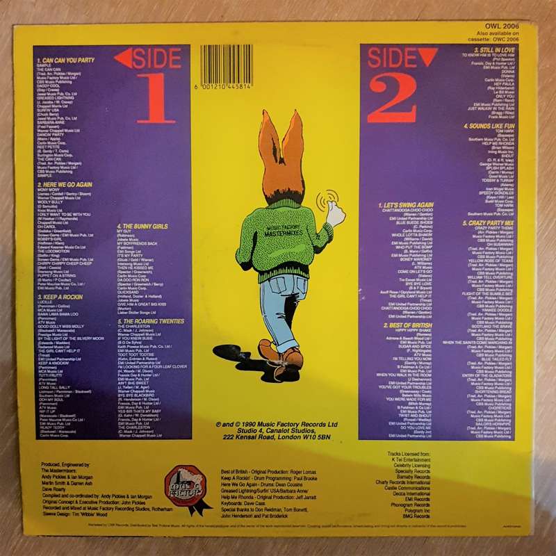 Jive Bunny and The Mastermixes - It's Party Time -  Vinyl LP Record - Opened  - Very-Good- Qualit...