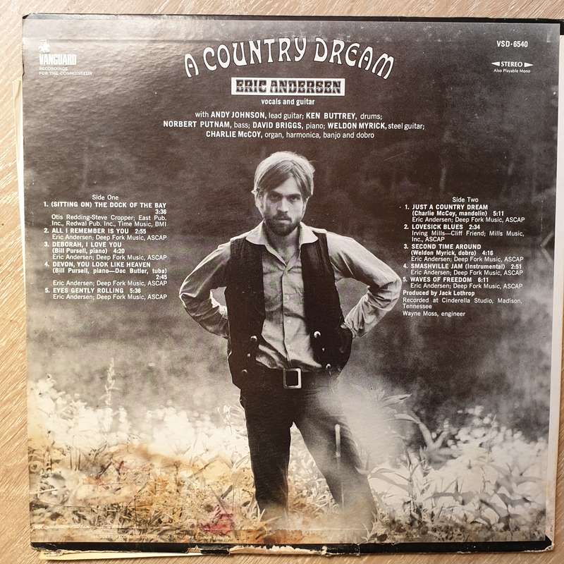 Eric Andersen  A Country Dream - Opened - Vinyl LP Record  - Very-Good Quality (VG)