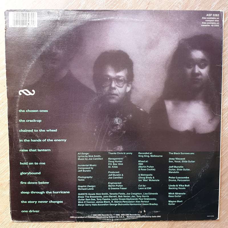 The Black Sorrows  Hold On To Me -  Vinyl LP Record - Opened  - Very-Good+ Quality (VG+)