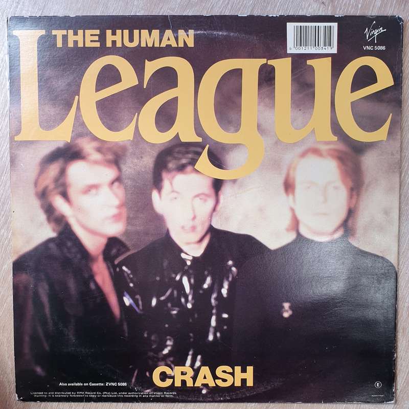 The Human League  Crash - Opened   Vinyl LP Record - Opened  - Very-Good+ Quality (VG+)