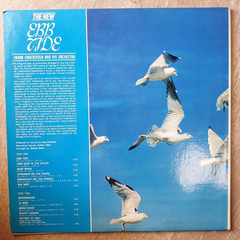 Frank Chacksfield And His Orchestra The New Ebb Tide- Opened    Vinyl LP Record - Opened...