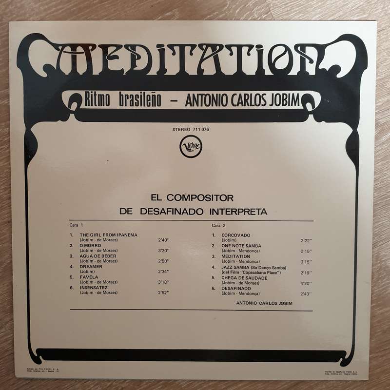 Antonio Carlos Jobim  The Composer Of Desafinado, Plays    Vinyl LP Record - Very-Goo...