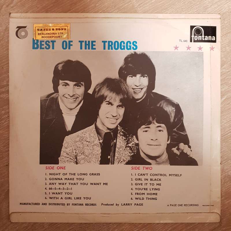 The Troggs  Best Of The Troggs - Vinyl LP Record - Opened  - Very-Good Quality (VG)