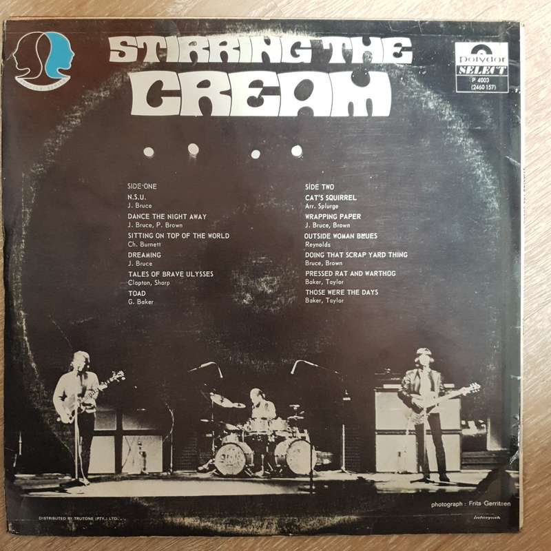 Cream  Stirring The Cream   Vinyl LP Record - Opened - Very-Good+ Quality (VG+)