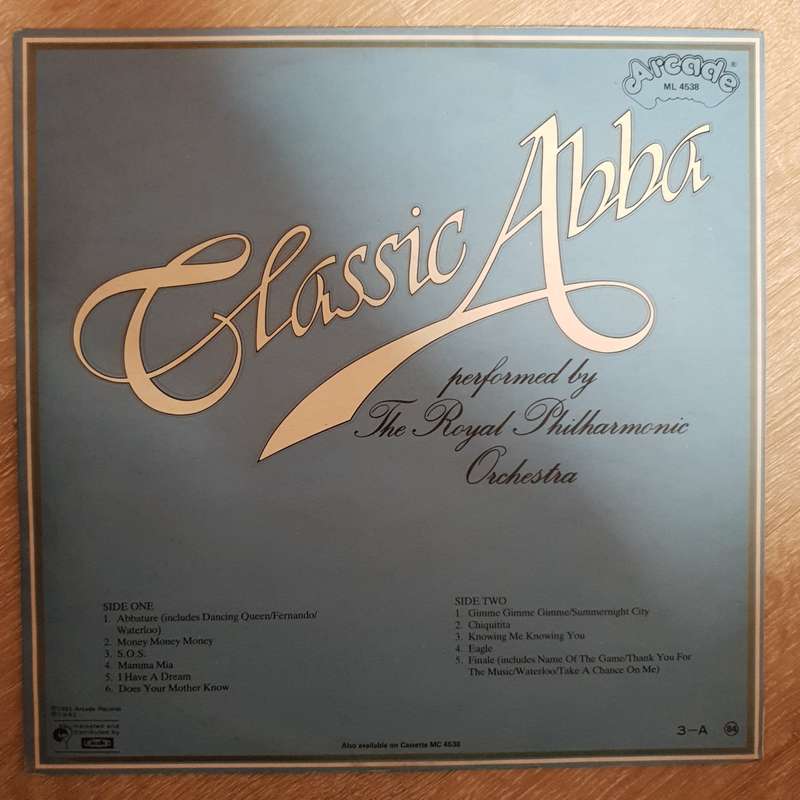 Abba - Classic Abba   Royal Philharmonic Orchestra - Vinyl LP Record - Opened - Very-Good+ Qua...