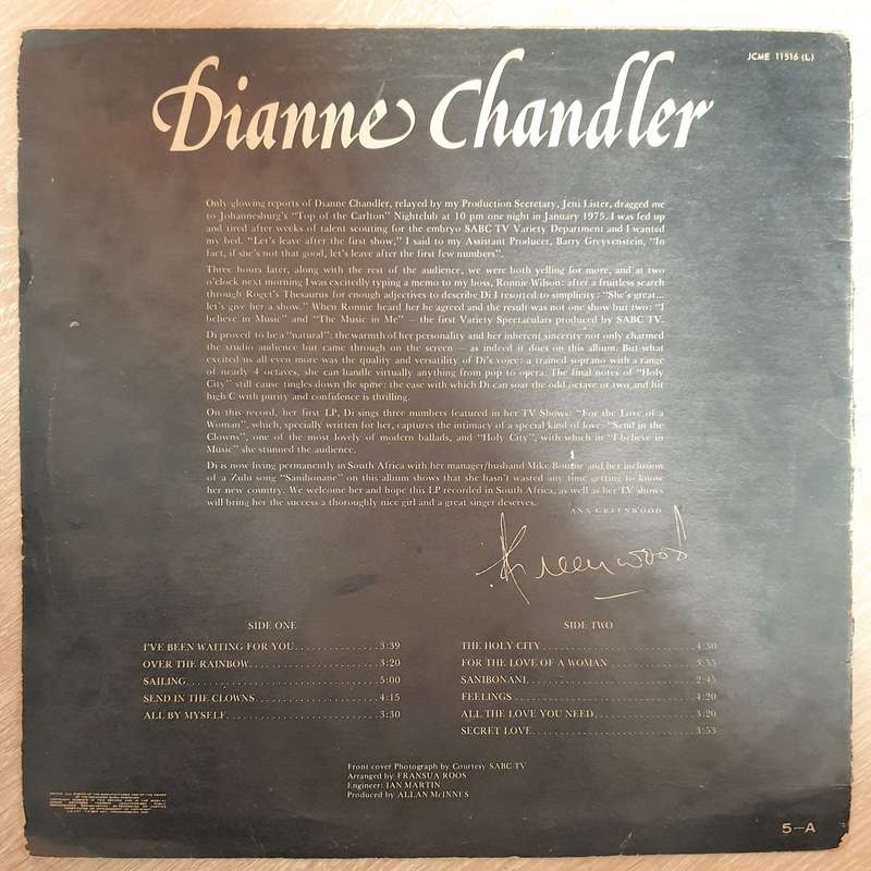 Dianne Chandler - Dianne Chandler -  Vinyl LP Record - Opened  - Very-Good+ Quality (VG+)