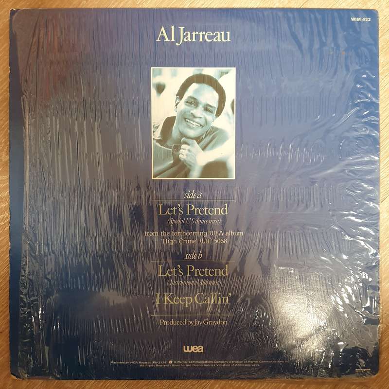 Al Jarreau  Let's Pretend - Vinyl Record - Very-Good+ Quality (VG+)