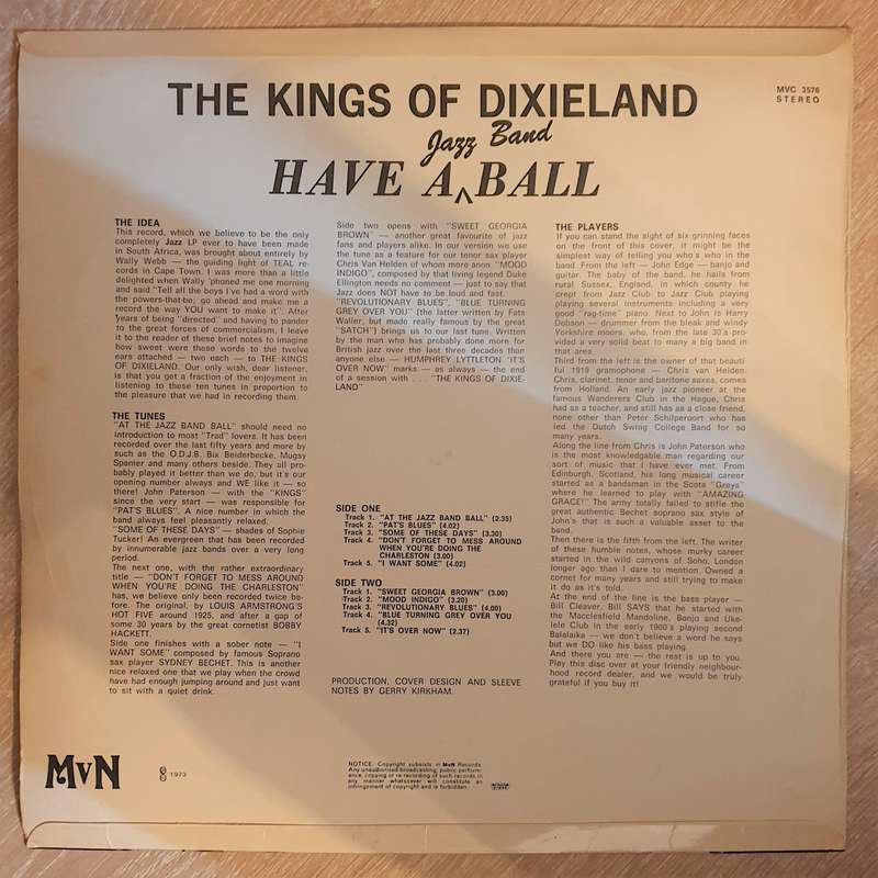 The Kings Of Dixieland - Have a Jazz Band Ball - Vinyl LP Record - Opened  - Very-Good Quality (VG)