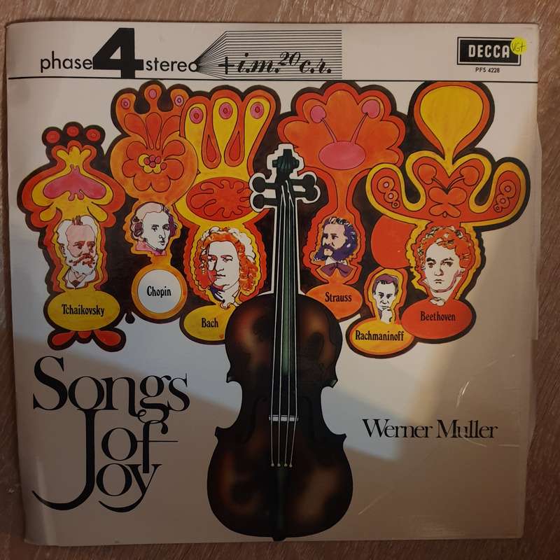 Werner Müller And His Orchestra  Songs Of Joy  - Vinyl LP Record - Opened  - Very-Good+ Qu...