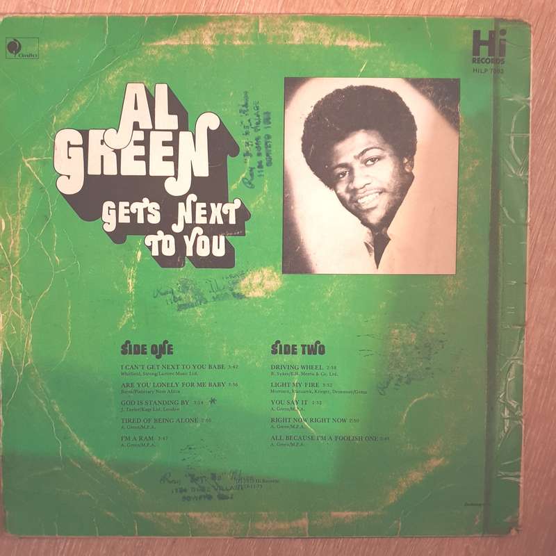 Al Green  Al Green Gets Next To You  Vinyl LP Record - Opened  - Good+ Quality (G+)