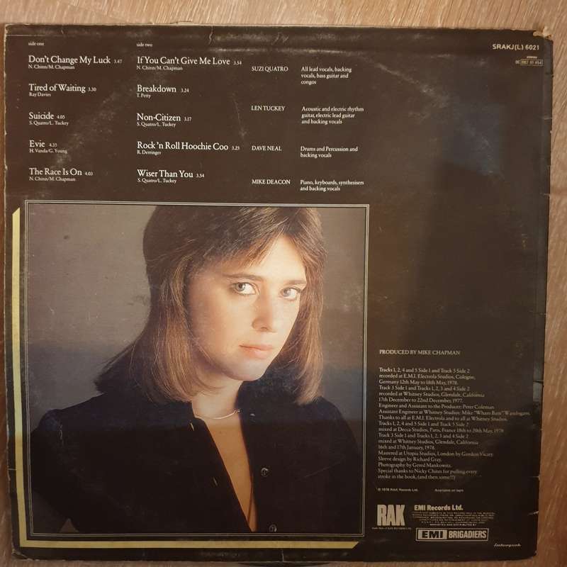 Suzi Quatro  If You Knew Suzi...   - Vinyl LP Record - Opened  - Good Quality (G)