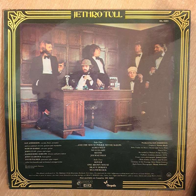 Jethro Tull  Heavy Horses - Vinyl  Record - Very-Good+ Quality (VG+)