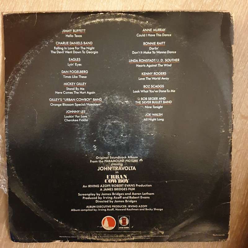Urban Cowboy (Original Motion Picture Soundtrack) - Double Vinyl LP Record (VG)