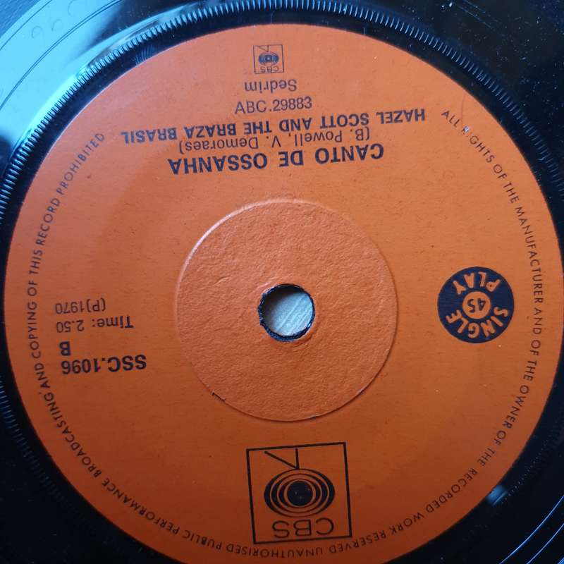 Hazel Scott And The Braza Brasil  I Don't Love You No More -  Vinyl 7 " Record - Very-Good+ Qu...