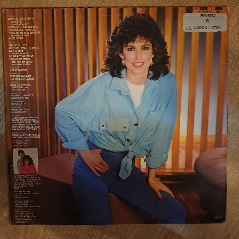 Charly McClain  Radio Heart -  Vinyl LP Record - Opened  - Very-Good+ Quality (VG+)