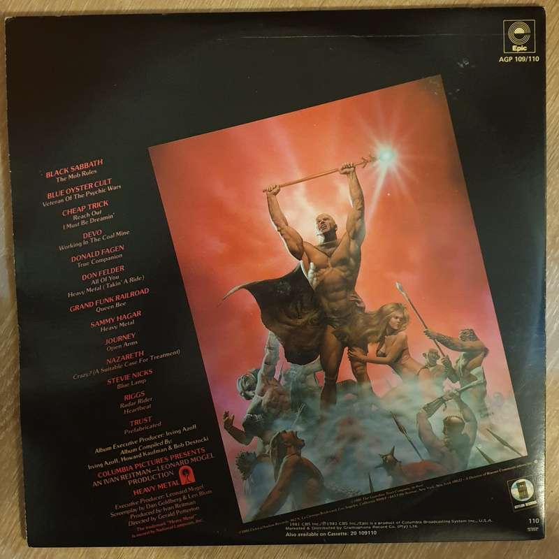 Heavy Metal - Music From The Motion Picture -  Double Vinyl LP Record - Opened  - Very-Good+ Qual...