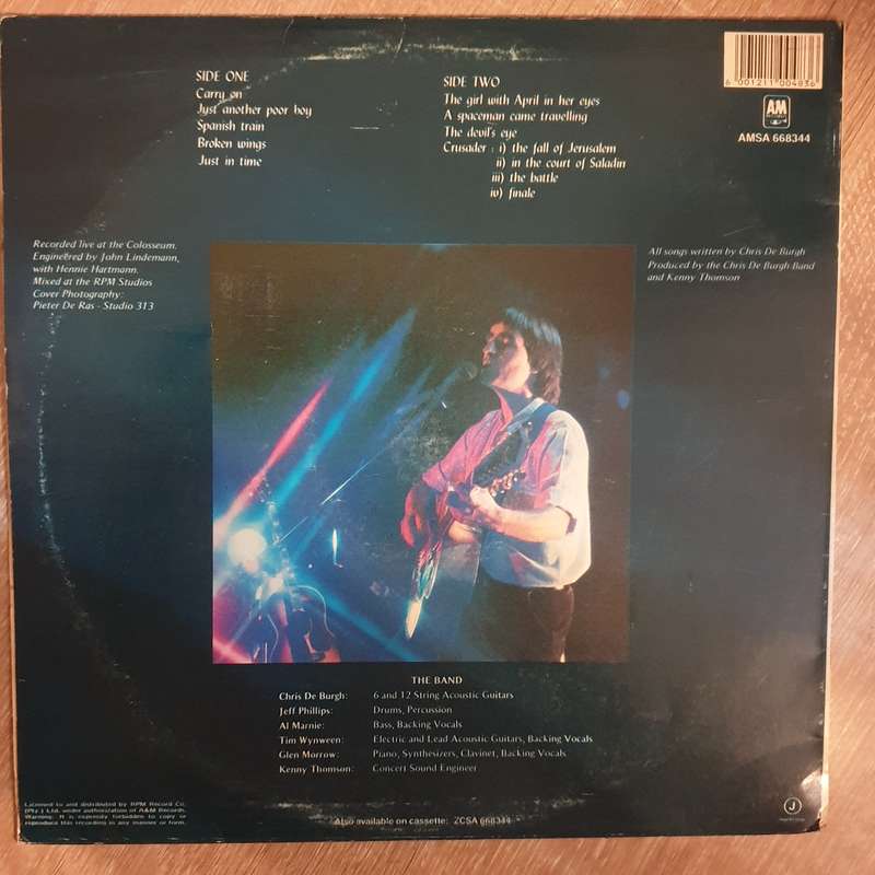 Chris De Burgh - Live in South Africa  - Vinyl LP Record - Opened  - Very-Good Quality (VG)