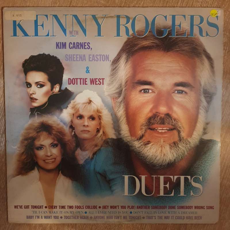 Kenny Rogers - Duets - Vinyl LP Record - Opened  - Very-Good+ Quality (VG+)