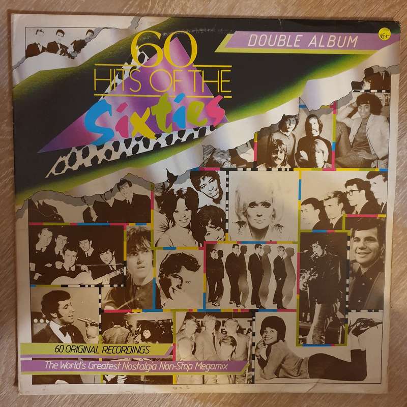 60 Hit's of the 60's  - Double Vinyl LP Record - Opened  - Very-Good+ Quality (VG+)