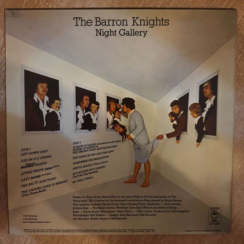 The Barron Knights  Night Gallery - Vinyl LP Record - Opened  - Very-Good+ Quality (VG+)