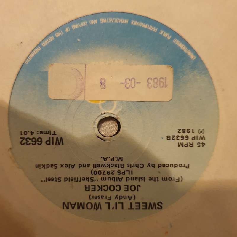 Joe Cocker / Jennifer Warnes  Up Where We Belong - Vinyl 7" Record - Very-Good+ Quality (VG+)