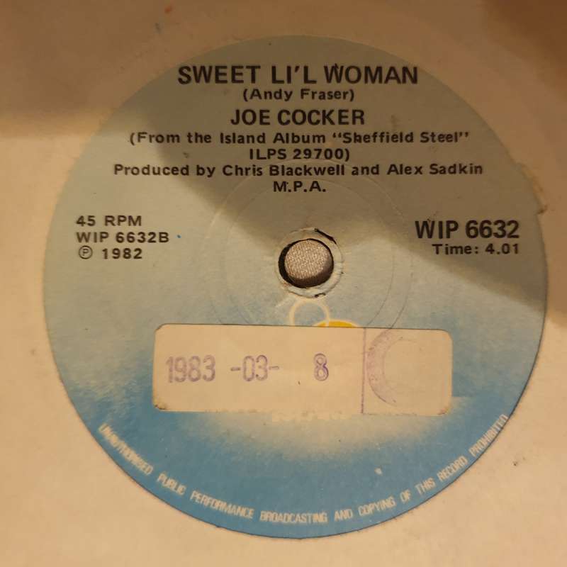 Joe Cocker / Jennifer Warnes  Up Where We Belong - Vinyl 7" Record - Very-Good+ Quality (VG+)
