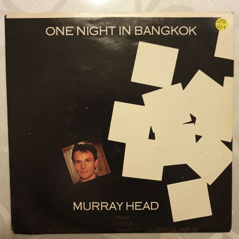 Murray Head  One Night In Bangkok - Vinyl 7" Record - Very-Good+ Quality (VG+)