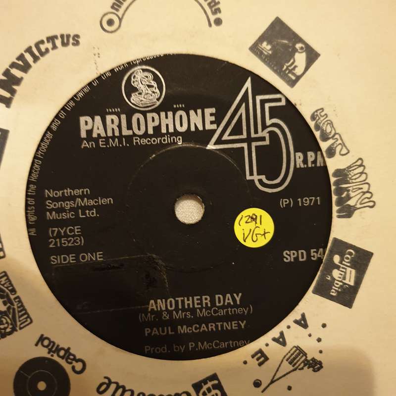 Paul McCartney  Another Day - Vinyl 7" Record - Very-Good+ Quality (VG+)