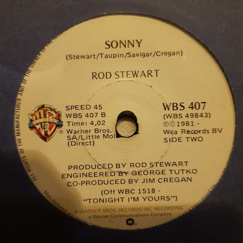 Rod Stewart  Young Turks - Vinyl 7" Record - Very-Good+ Quality (VG+)