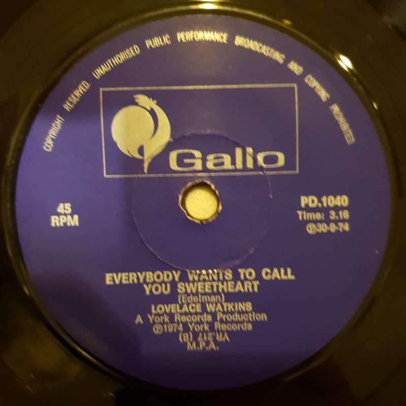 Lovelace Watkins  The Way I Am - Vinyl 7" Record - Very-Good+ Quality (VG+)