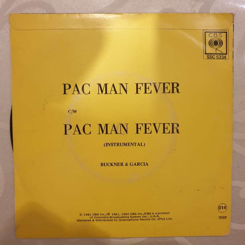 Buckner & Garcia  Pac-Man Fever - Vinyl 7" Record - Very-Good+ Quality (VG+)