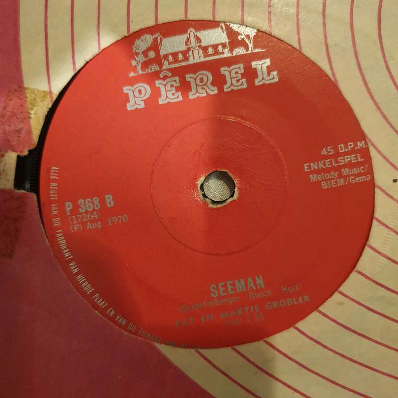 Flip en Martie Grobler - Amigo se Ghitaar  - Vinyl 7" Record - Opened  - Very-Good Quality (VG)